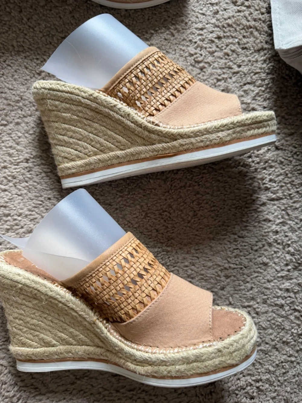 TOMS Platform Espadrille Mule Slides Sandals
